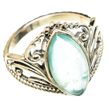 Aquamarine Rings handcrafted by Ana Silver Co - RING100064