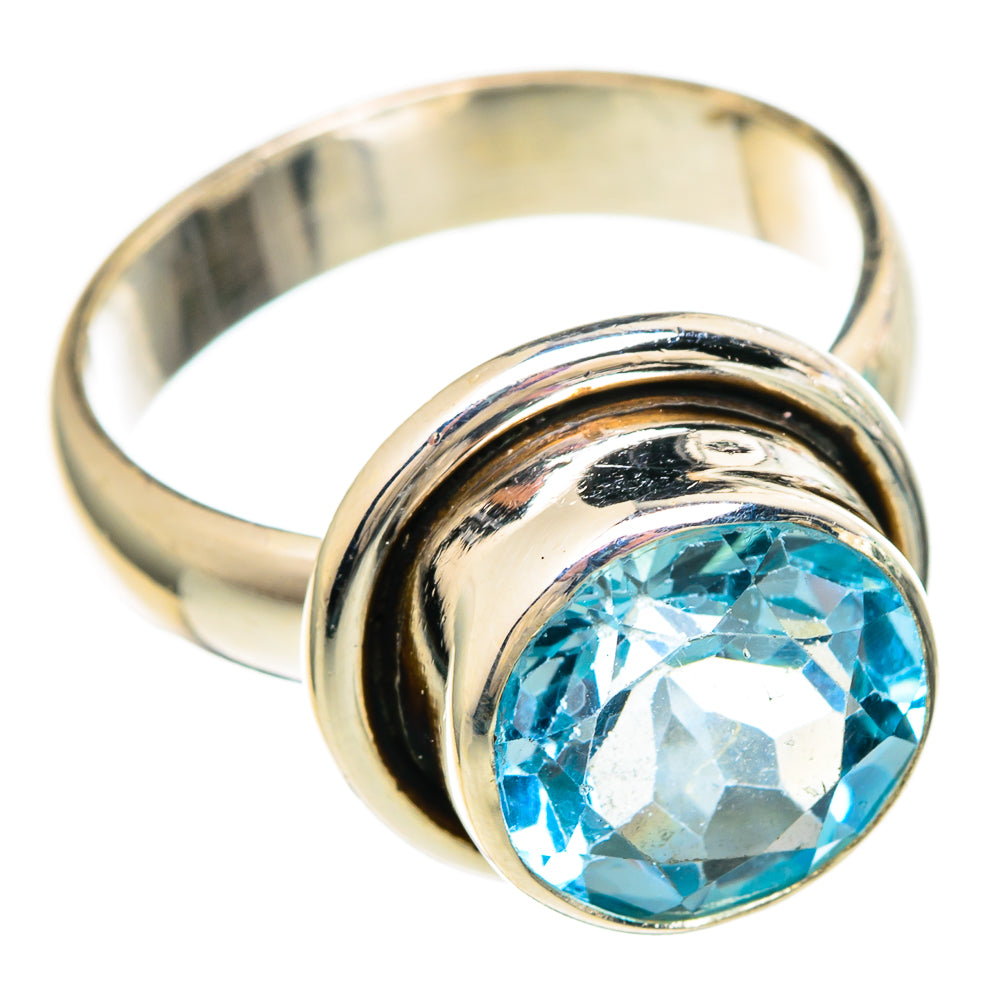 Blue Topaz Rings handcrafted by Ana Silver Co - RING100067