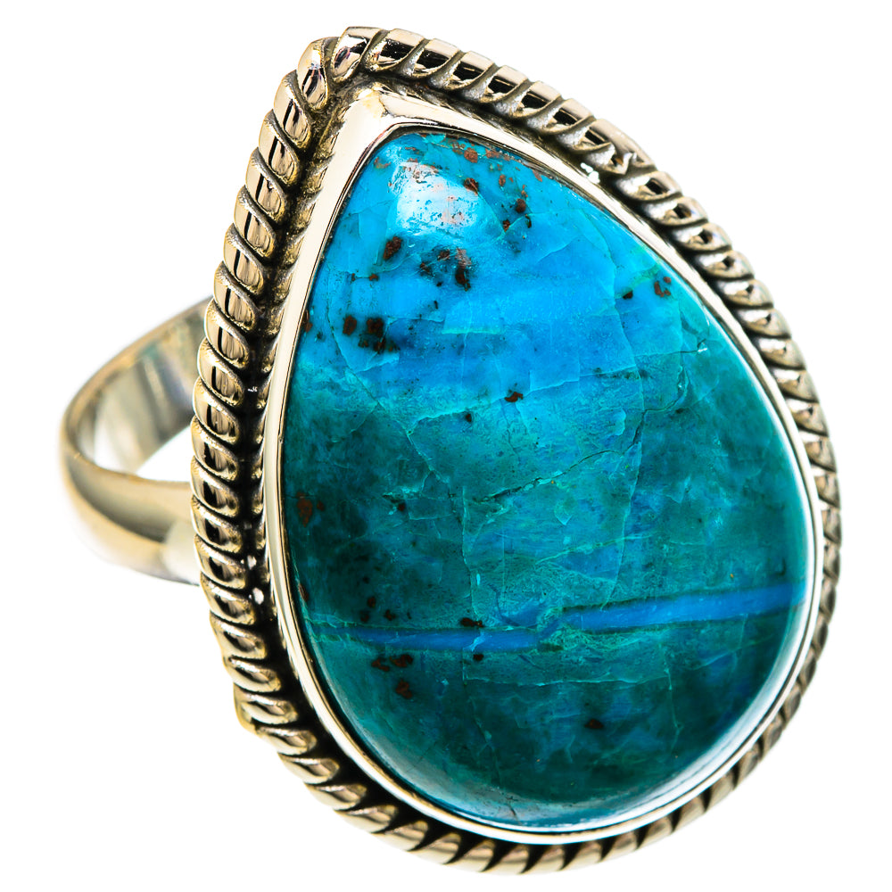 Chrysocolla Rings handcrafted by Ana Silver Co - RING100069