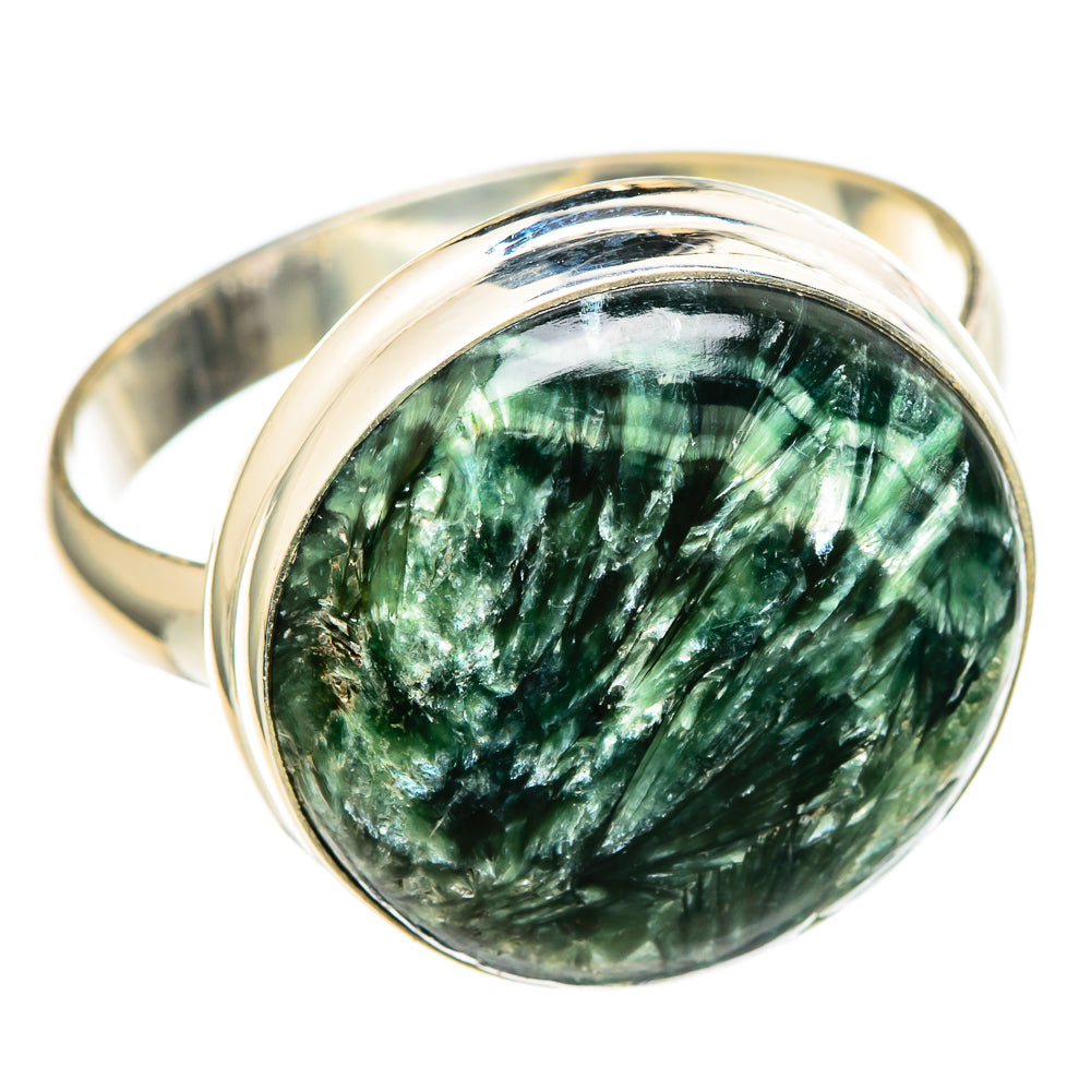 Seraphinite Rings handcrafted by Ana Silver Co - RING100079