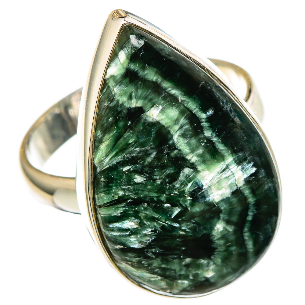 Seraphinite Rings handcrafted by Ana Silver Co - RING100083
