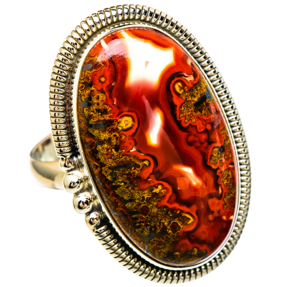 Moroccan Agate Rings handcrafted by Ana Silver Co - RING100086