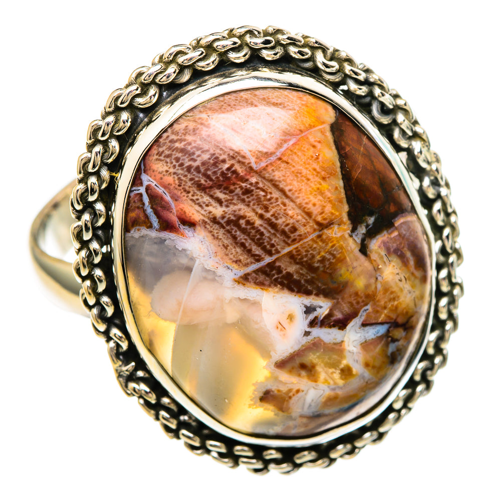 Butterfly Jasper Rings handcrafted by Ana Silver Co - RING100087 - Photo 2