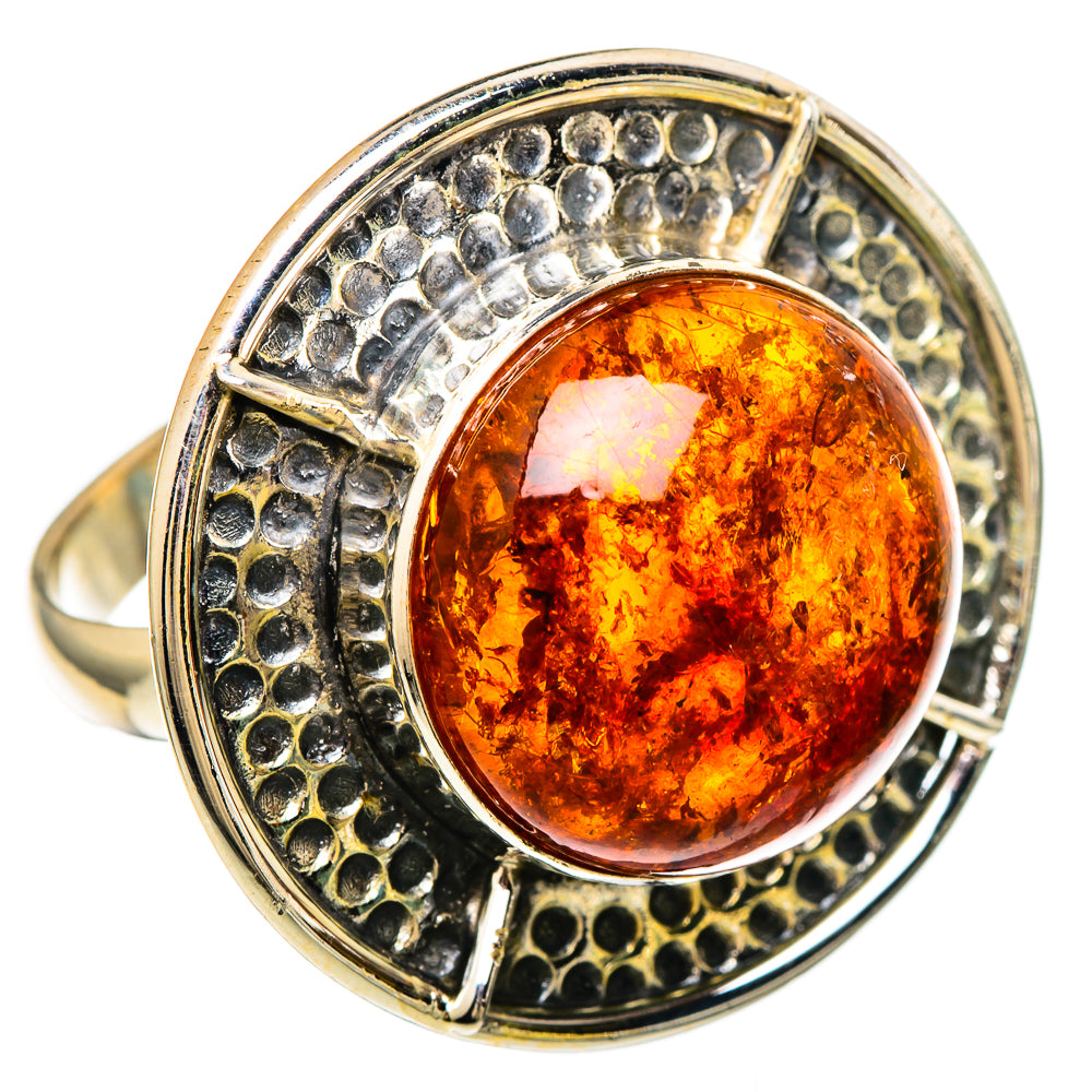 Baltic Amber Rings handcrafted by Ana Silver Co - RING100090