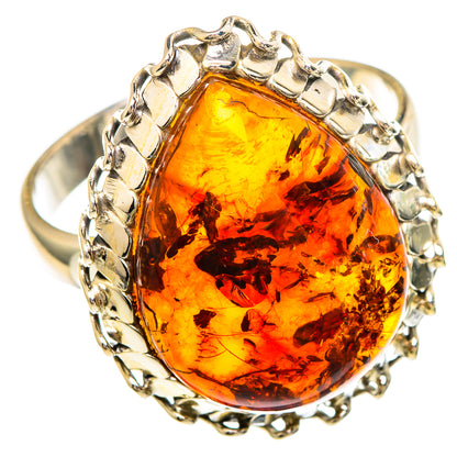Baltic Amber Rings handcrafted by Ana Silver Co - RING100091