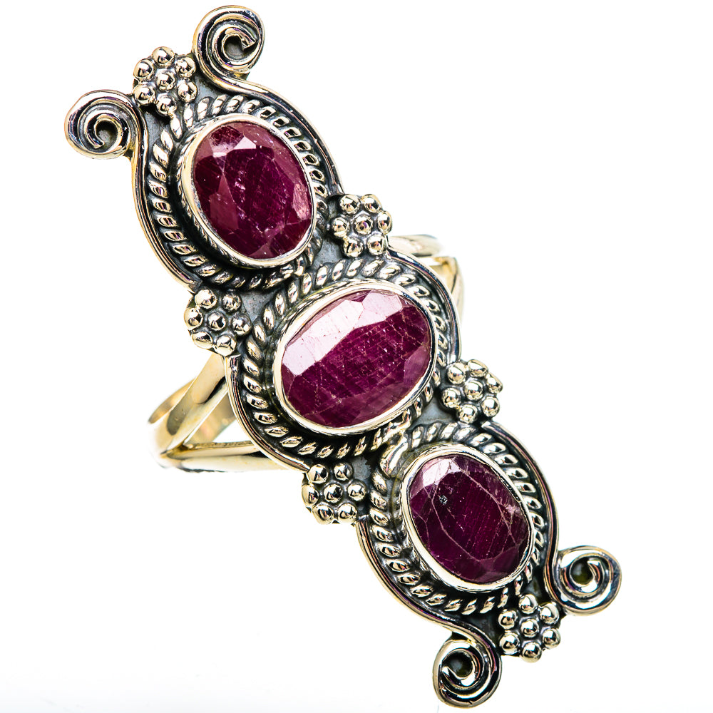 Ruby Rings handcrafted by Ana Silver Co - RING100092 - Photo 2
