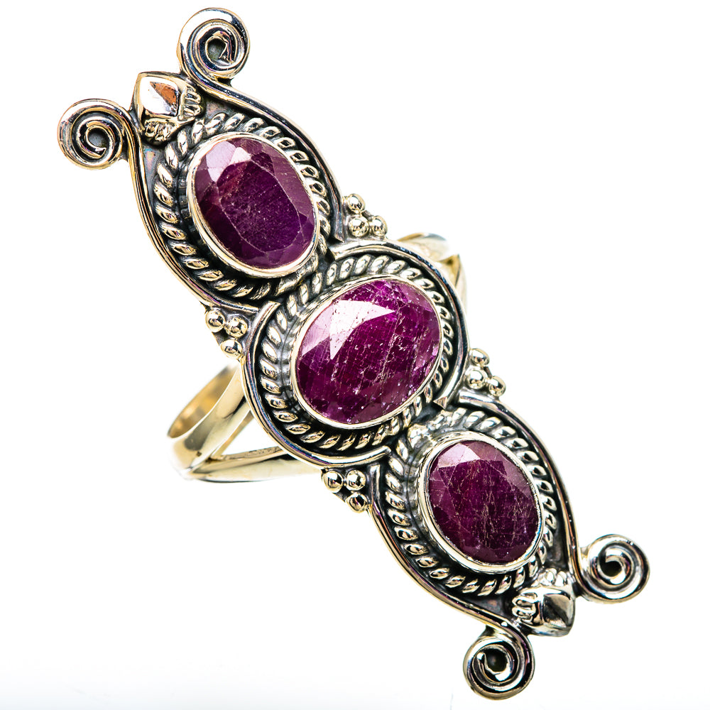 Ruby Rings handcrafted by Ana Silver Co - RING100093 - Photo 2