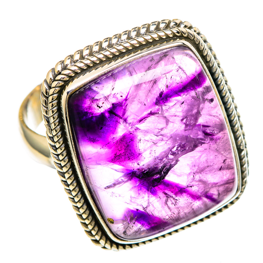 Star Amethyst Rings handcrafted by Ana Silver Co - RING100096
