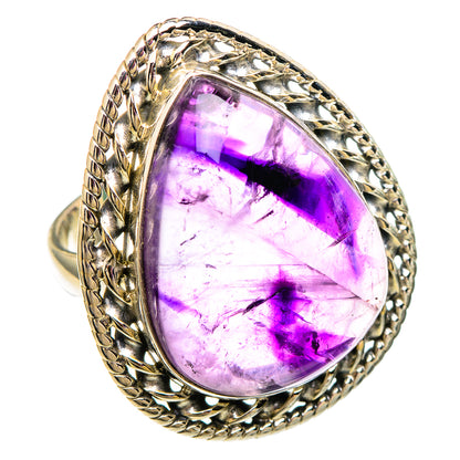 Star Amethyst Rings handcrafted by Ana Silver Co - RING100097