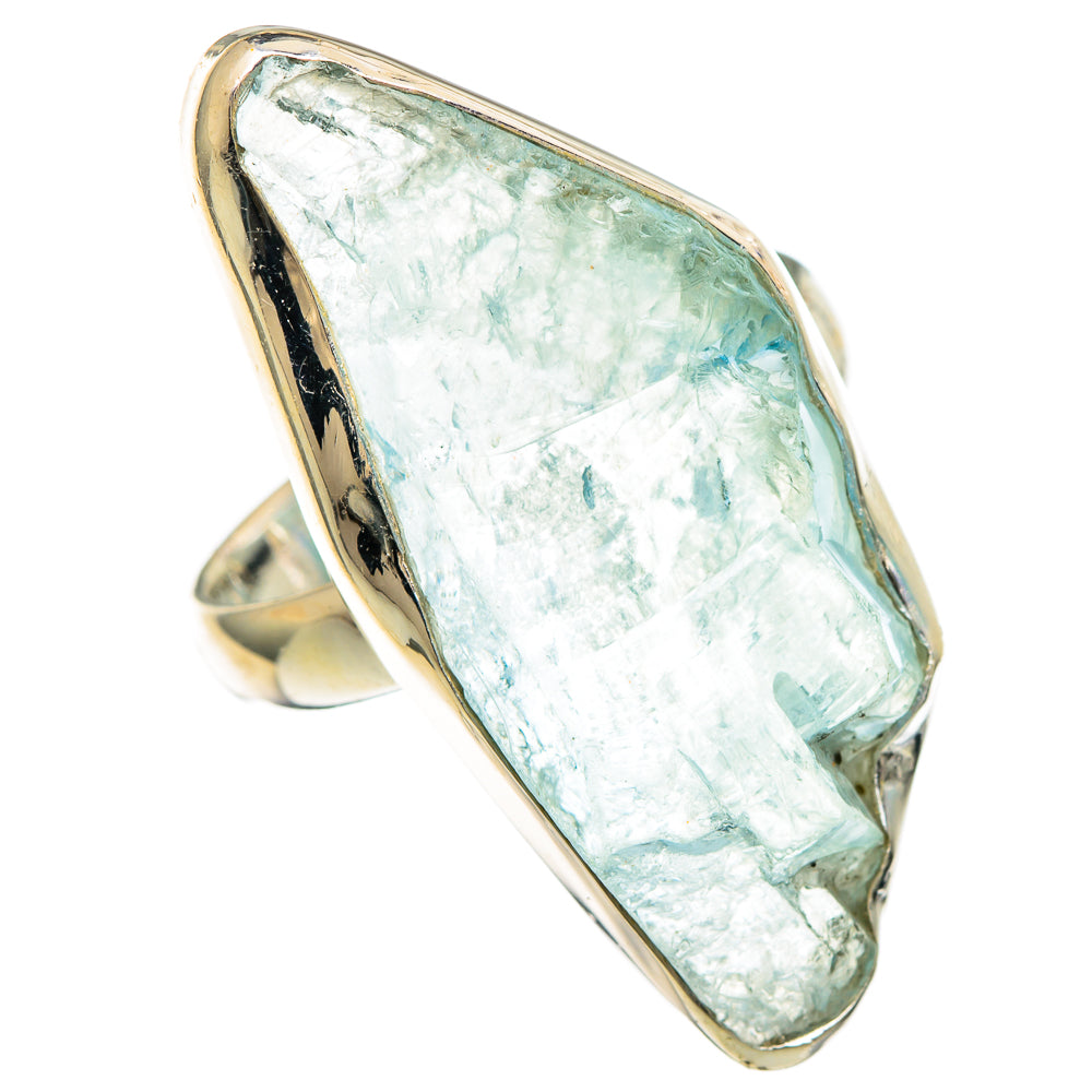 Aquamarine Rings handcrafted by Ana Silver Co - RING100114