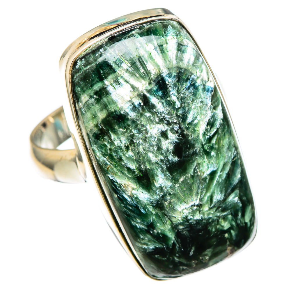Seraphinite Rings handcrafted by Ana Silver Co - RING100115