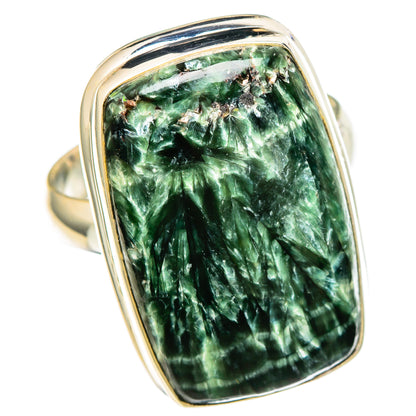 Seraphinite Rings handcrafted by Ana Silver Co - RING100119 - Photo 2