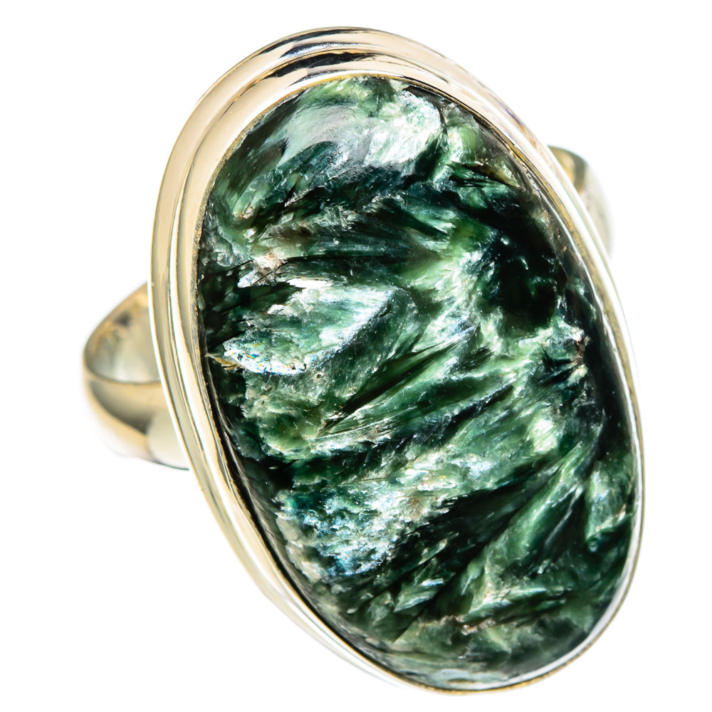 Seraphinite Rings handcrafted by Ana Silver Co - RING100121