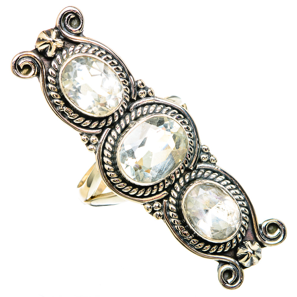 Green Amethyst Rings handcrafted by Ana Silver Co - RING100122
