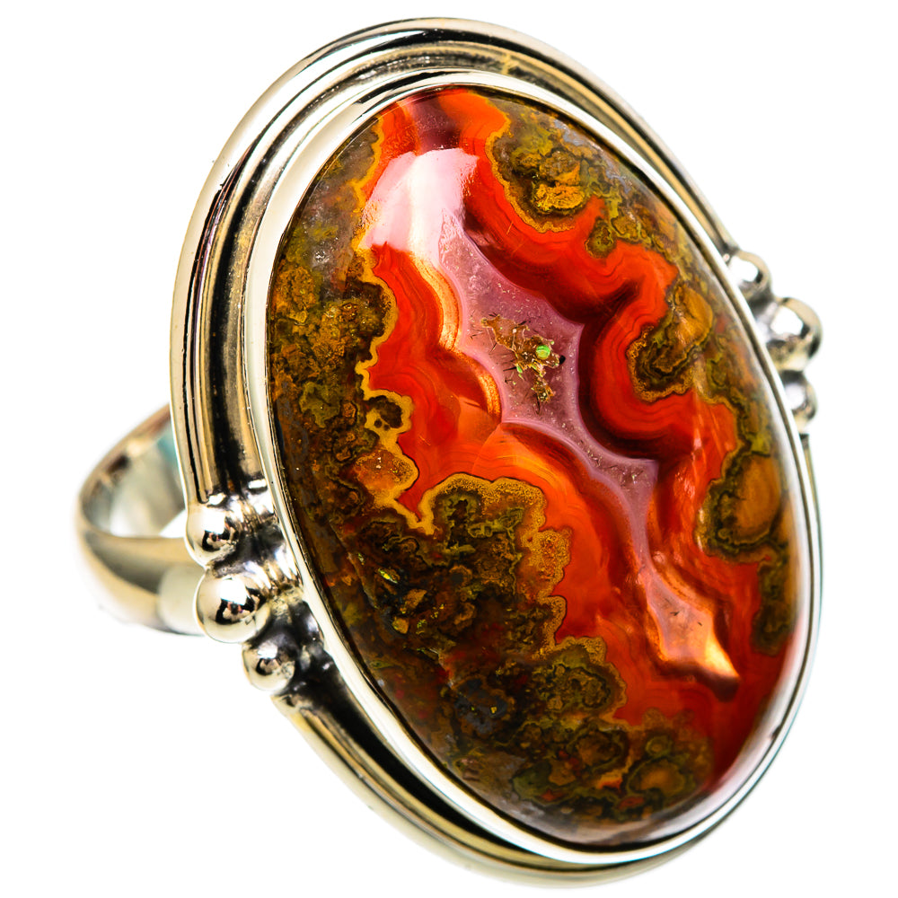 Moroccan Agate Rings handcrafted by Ana Silver Co - RING100124