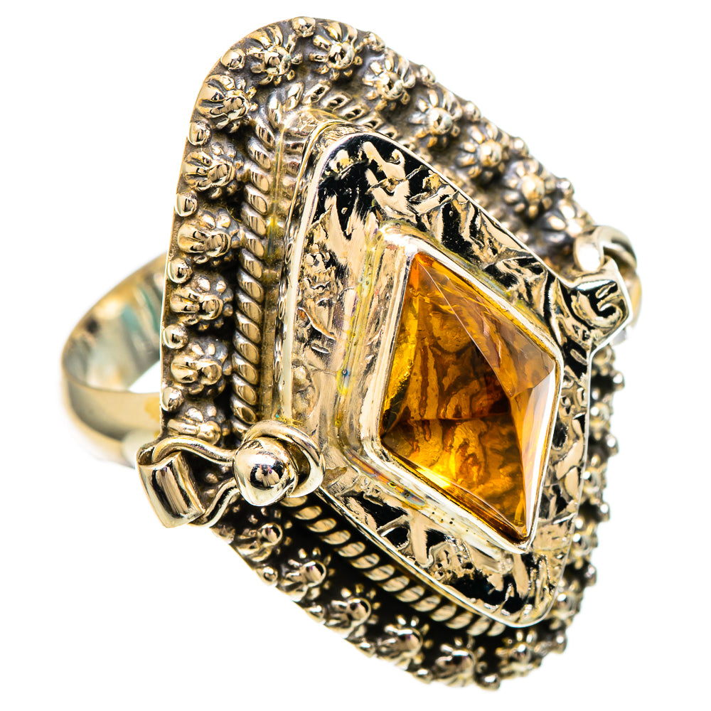 Citrine Rings handcrafted by Ana Silver Co - RING100126