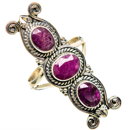 Ruby Rings handcrafted by Ana Silver Co - RING100128 - Photo 2