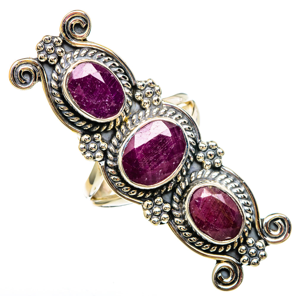 Ruby Rings handcrafted by Ana Silver Co - RING100129 - Photo 2
