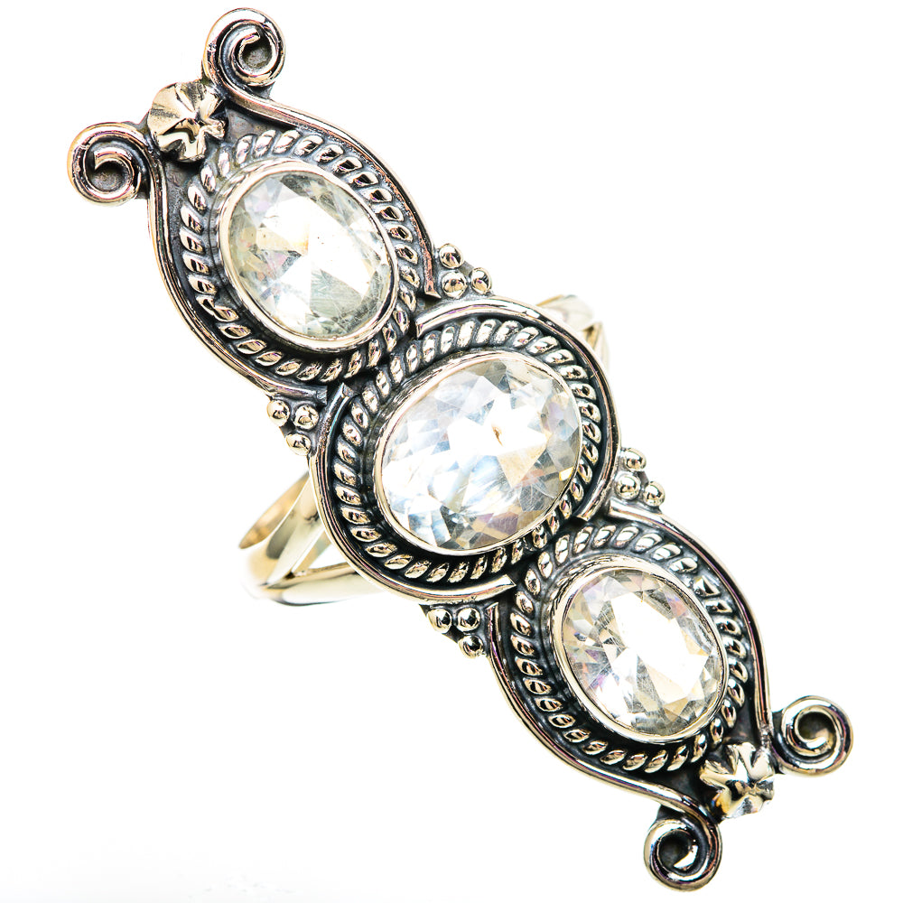 Green Amethyst Rings handcrafted by Ana Silver Co - RING100156