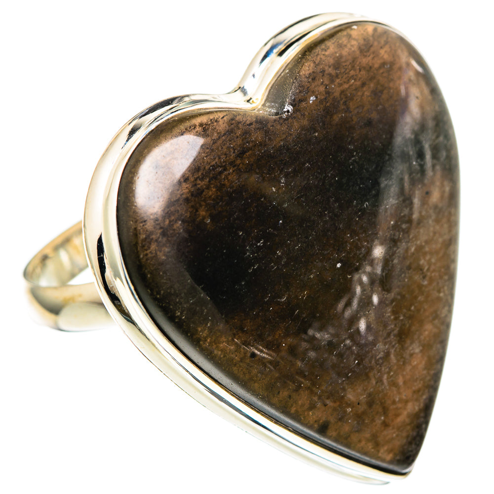 Gold Sheen Obsidian Rings handcrafted by Ana Silver Co - RING100161