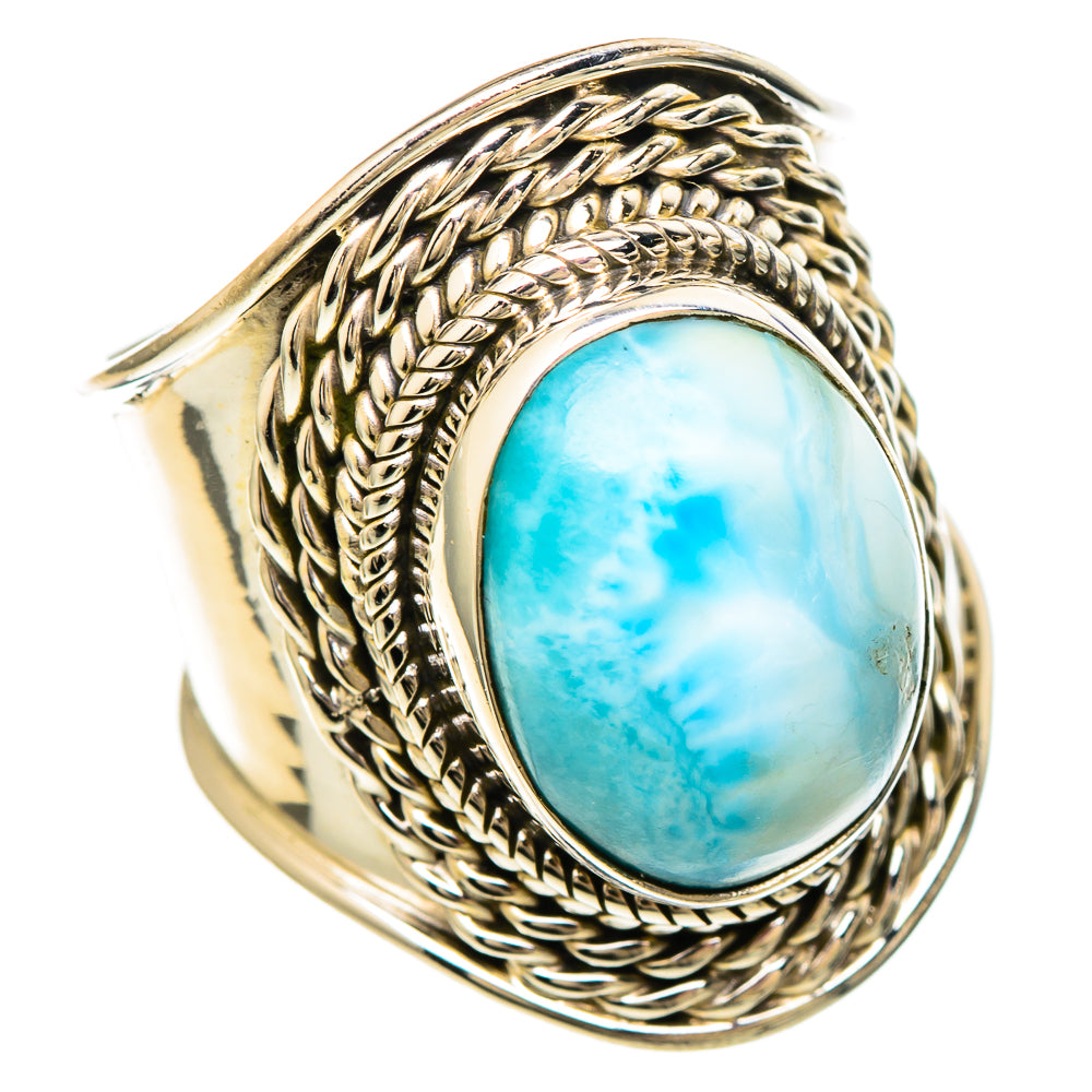 Larimar Rings handcrafted by Ana Silver Co - RING100170