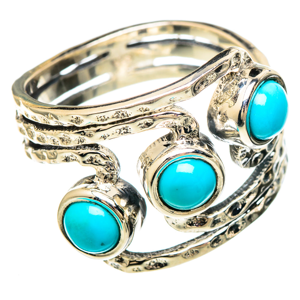 Sleeping Beauty Turquoise Rings handcrafted by Ana Silver Co - RING100171