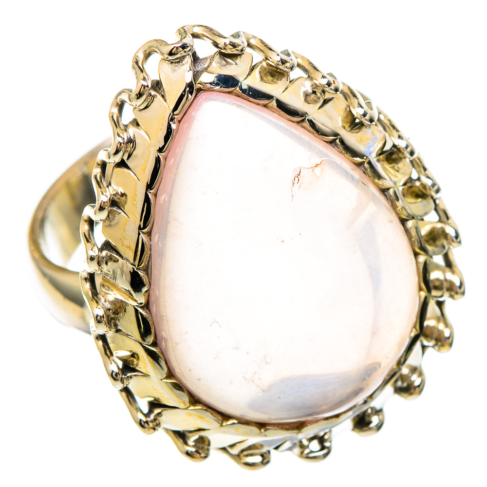 Rose Quartz Rings handcrafted by Ana Silver Co - RING100185