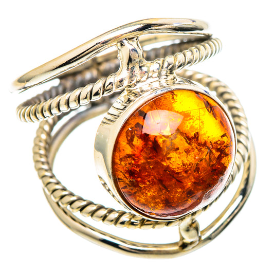 Baltic Amber Rings handcrafted by Ana Silver Co - RING100187