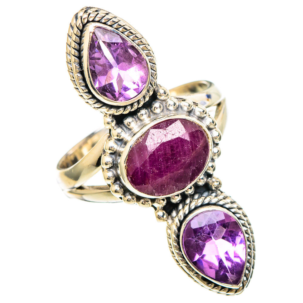 Ruby Rings handcrafted by Ana Silver Co - RING100201