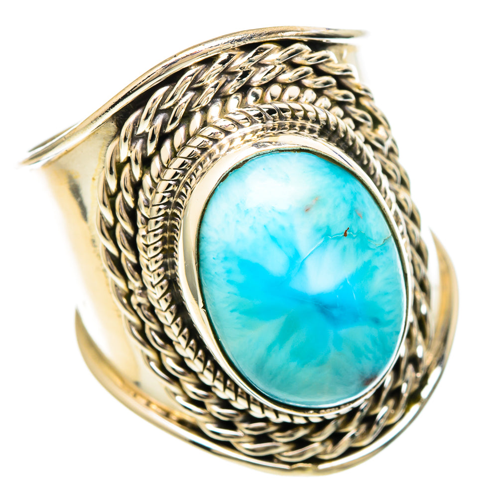 Larimar Rings handcrafted by Ana Silver Co - RING100206