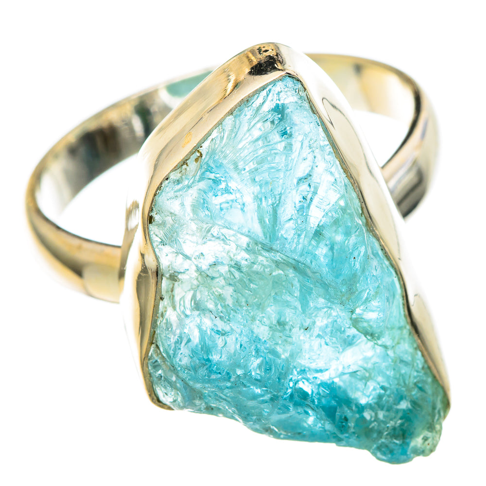 Aquamarine Rings handcrafted by Ana Silver Co - RING100209 - Photo 2
