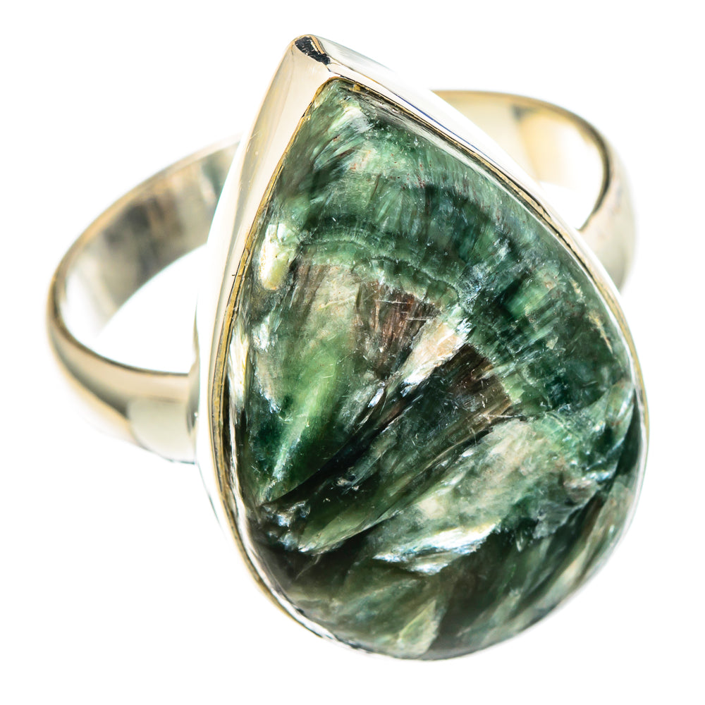 Seraphinite Rings handcrafted by Ana Silver Co - RING100210