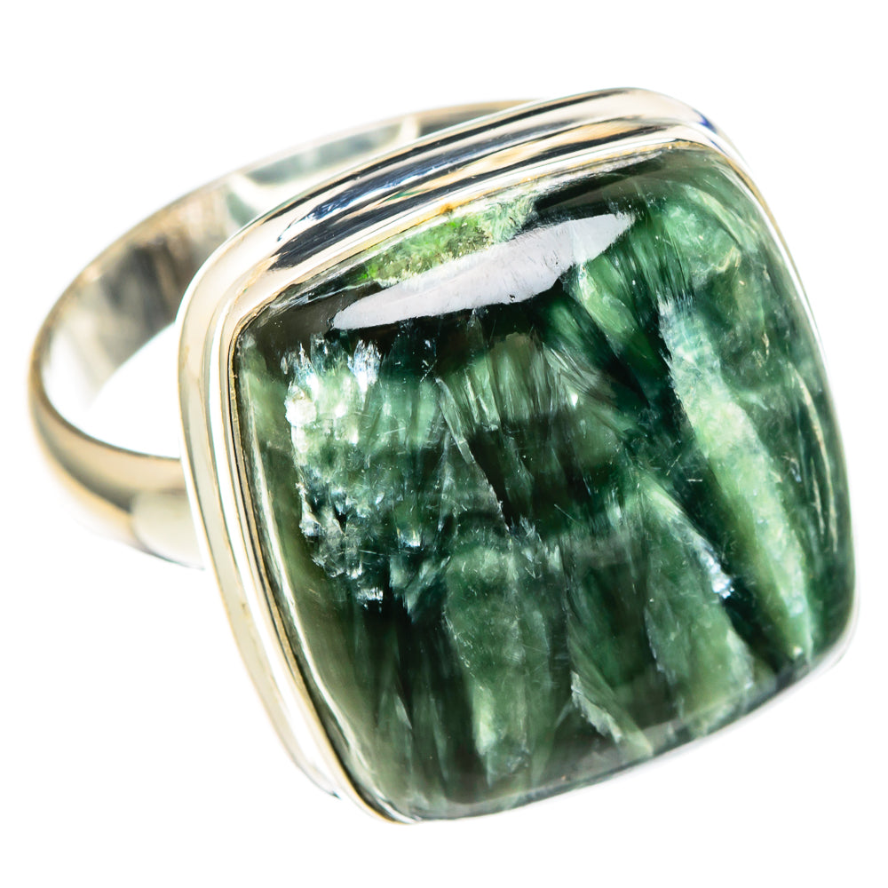 Seraphinite Rings handcrafted by Ana Silver Co - RING100211