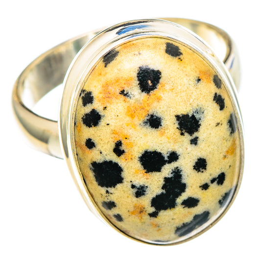 Dalmatian Jasper Rings handcrafted by Ana Silver Co - RING100213 - Photo 2