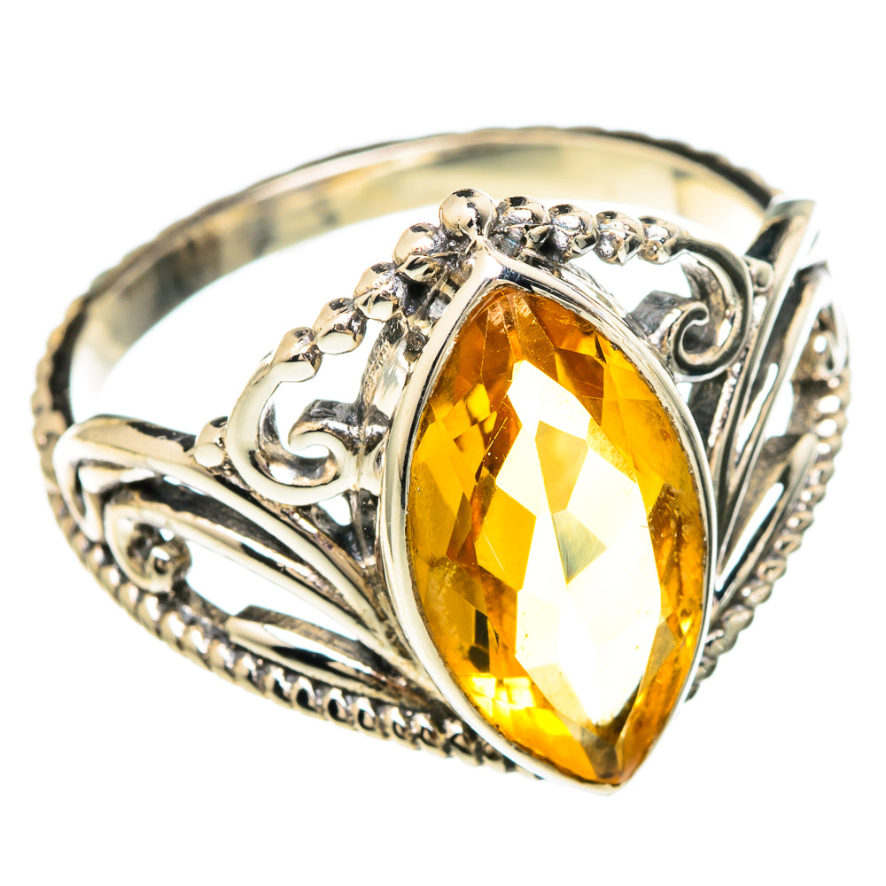 Citrine Rings handcrafted by Ana Silver Co - RING100216