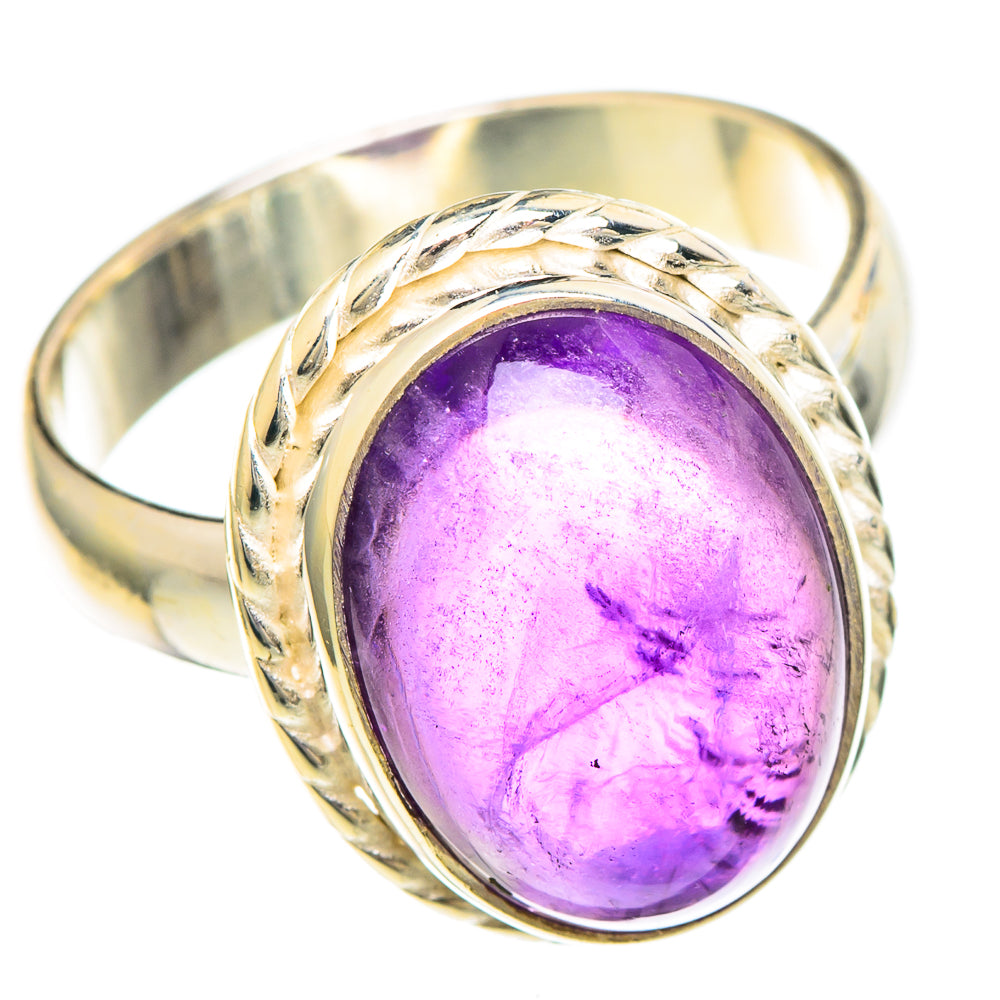 Amethyst Rings handcrafted by Ana Silver Co - RING100228 - Photo 2