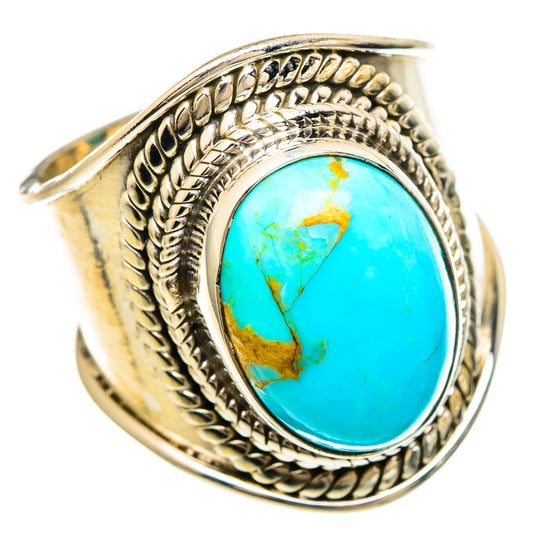 Turquoise Rings handcrafted by Ana Silver Co - RING100234