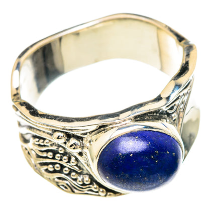 Lapis Lazuli Rings handcrafted by Ana Silver Co - RING100238 - Photo 2