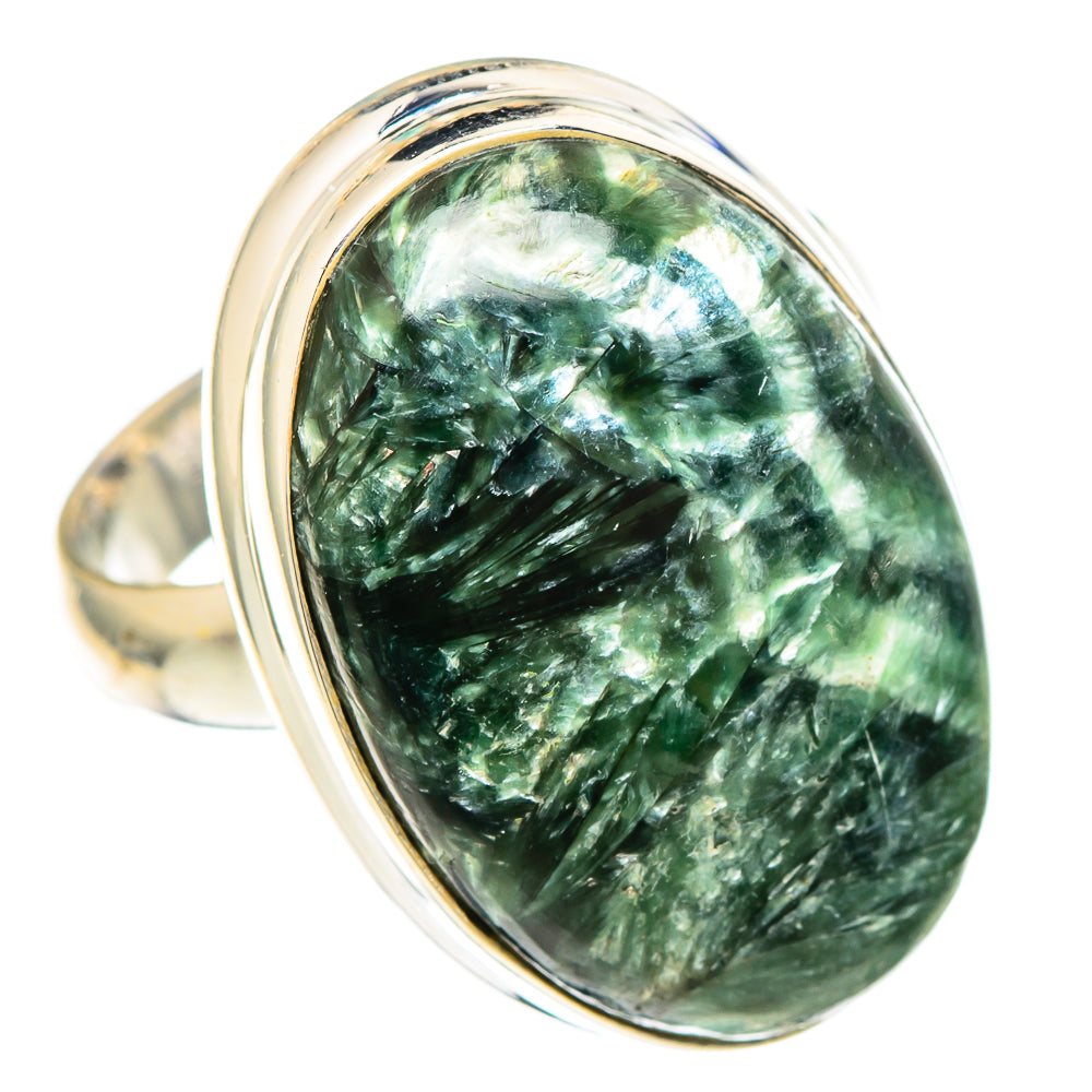 Seraphinite Rings handcrafted by Ana Silver Co - RING100240