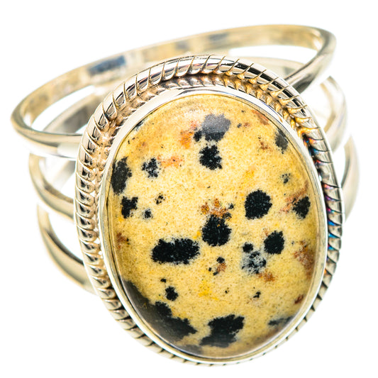 Dalmatian Jasper Rings handcrafted by Ana Silver Co - RING100242 - Photo 2