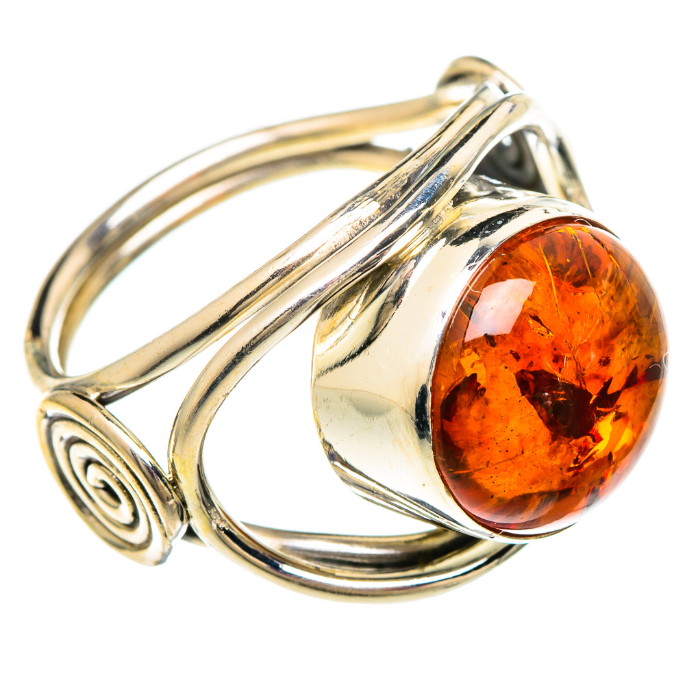 Baltic Amber Rings handcrafted by Ana Silver Co - RING100249