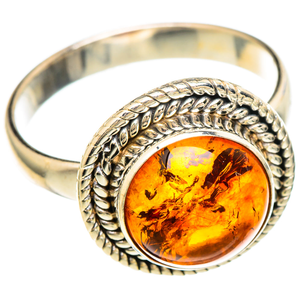 Baltic Amber Rings handcrafted by Ana Silver Co - RING100268