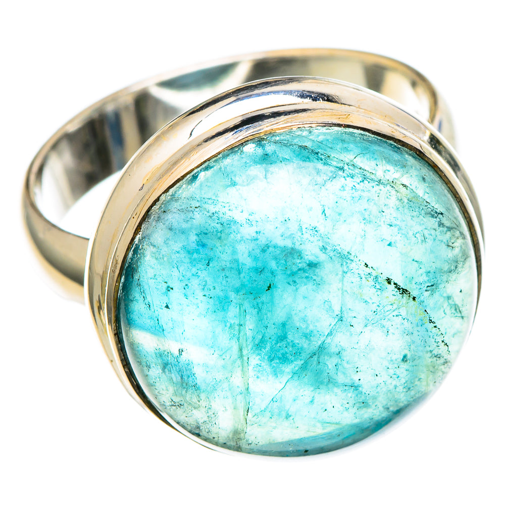 Blue Fluorite Rings handcrafted by Ana Silver Co - RING100282