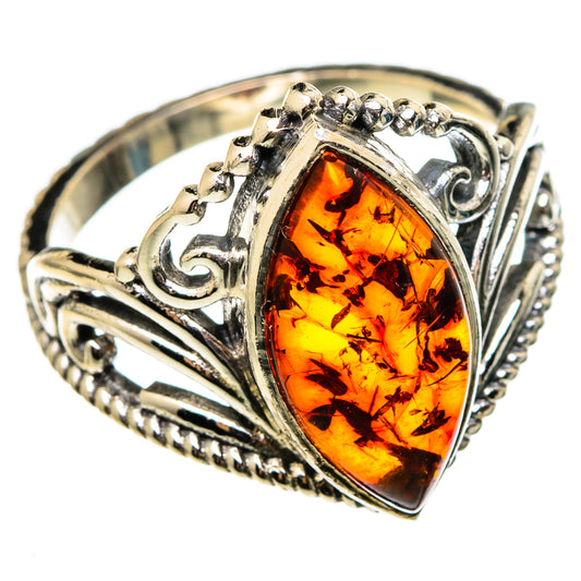 Baltic Amber Rings handcrafted by Ana Silver Co - RING100301