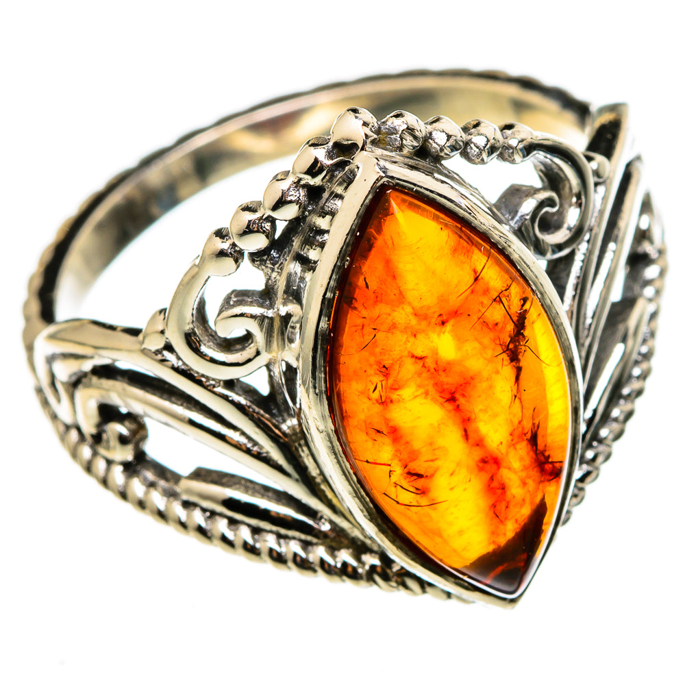 Baltic Amber Rings handcrafted by Ana Silver Co - RING100309
