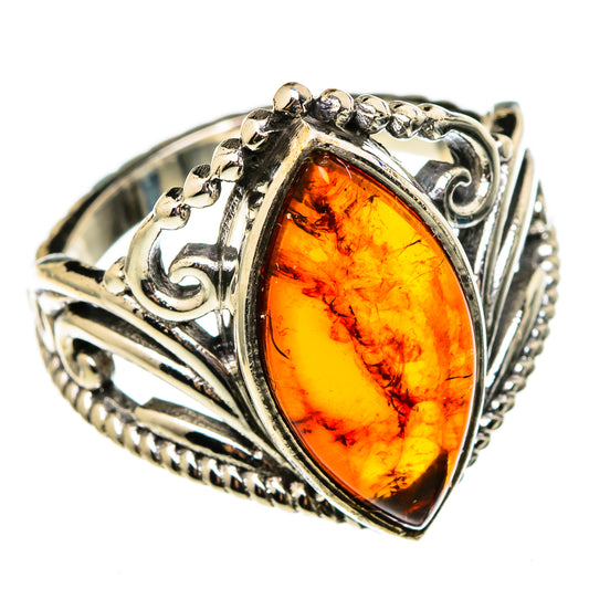 Baltic Amber Rings handcrafted by Ana Silver Co - RING100323