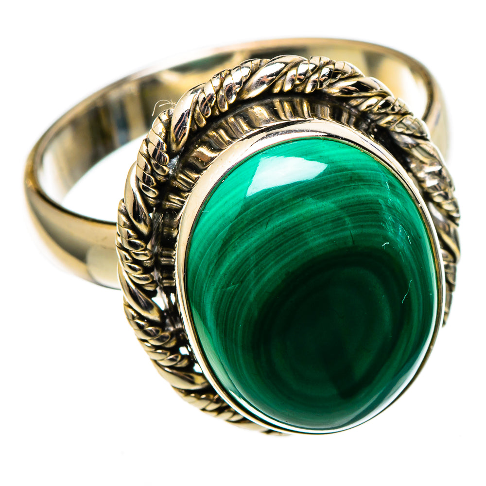 Malachite Rings handcrafted by Ana Silver Co - RING100326