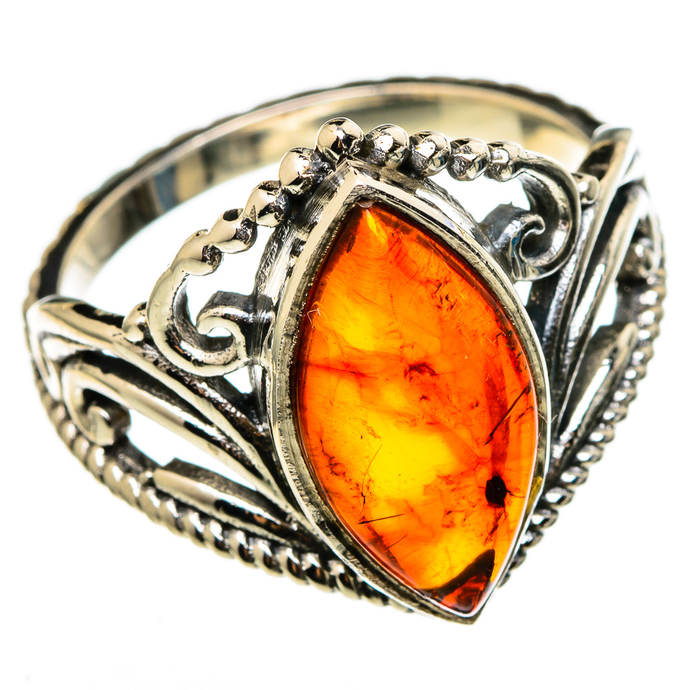 Baltic Amber Rings handcrafted by Ana Silver Co - RING100331