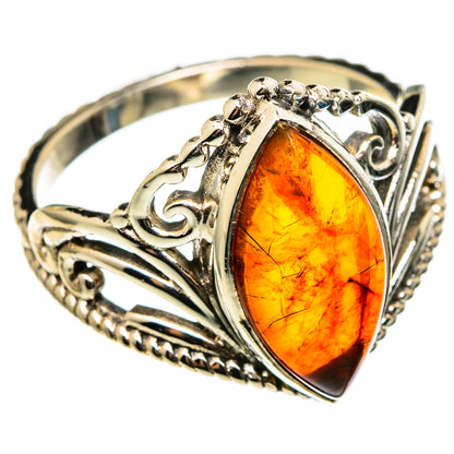Baltic Amber Rings handcrafted by Ana Silver Co - RING100339