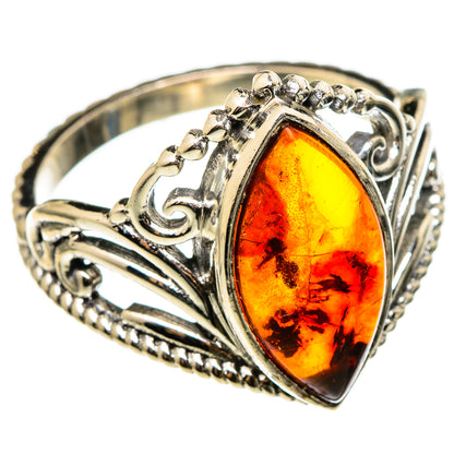 Baltic Amber Rings handcrafted by Ana Silver Co - RING100347